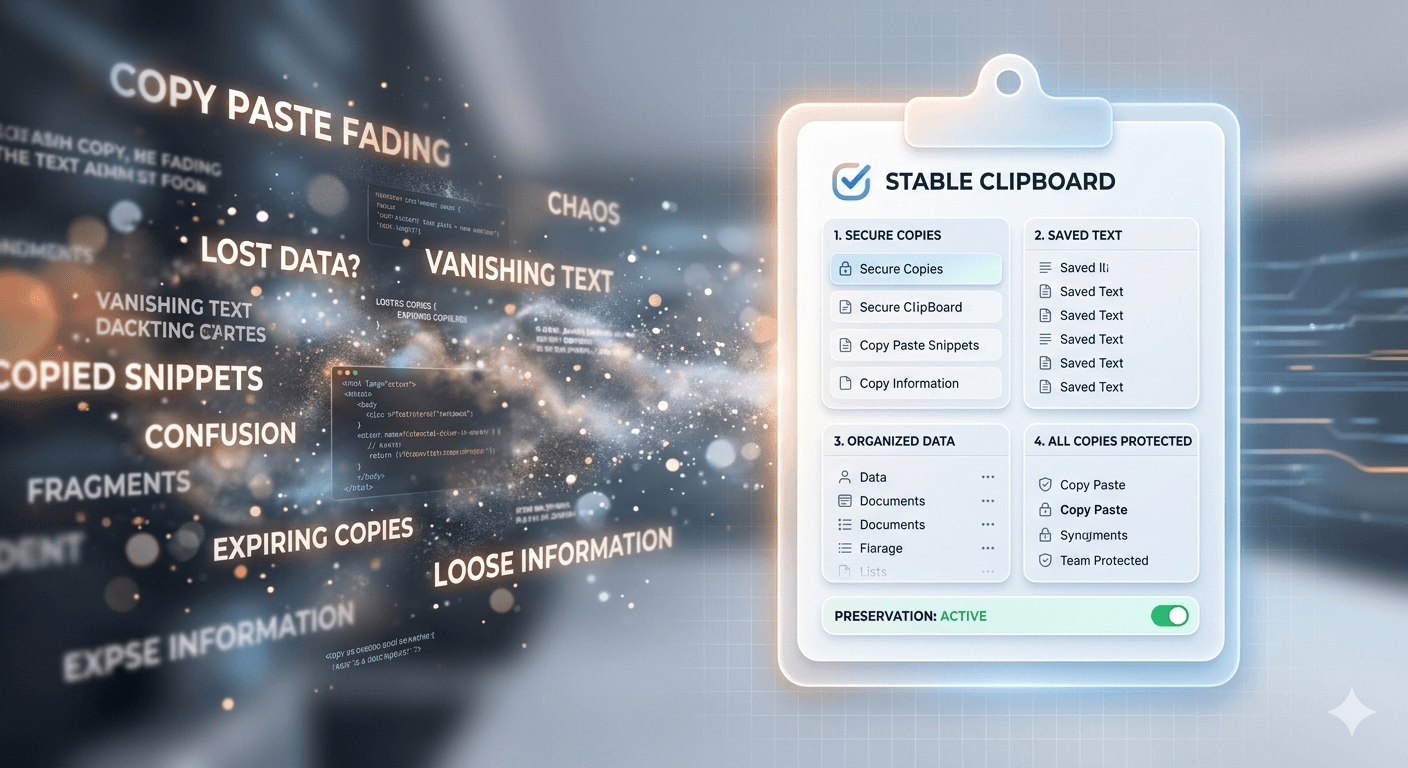 Stop Losing What You Copy